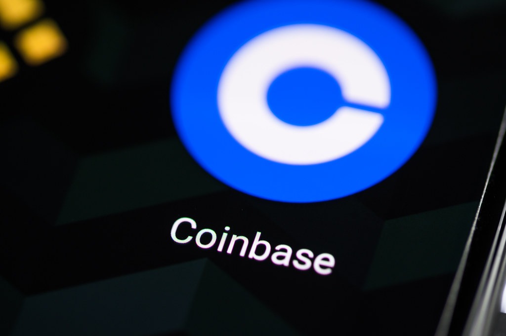 Coinbase app on smartphone
