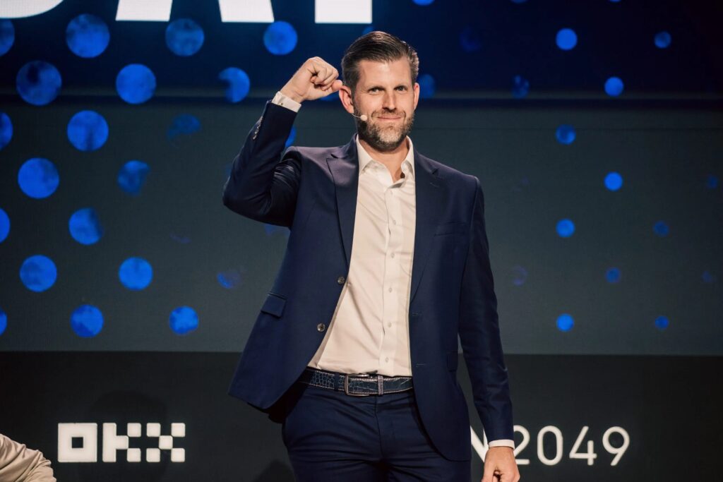 Eric Trump pro cryptocurrencies