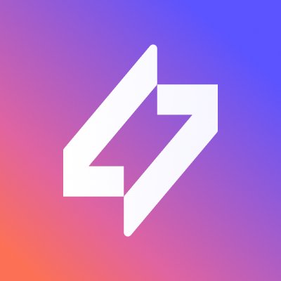 Myriad logo in white on blue and pink gradient background