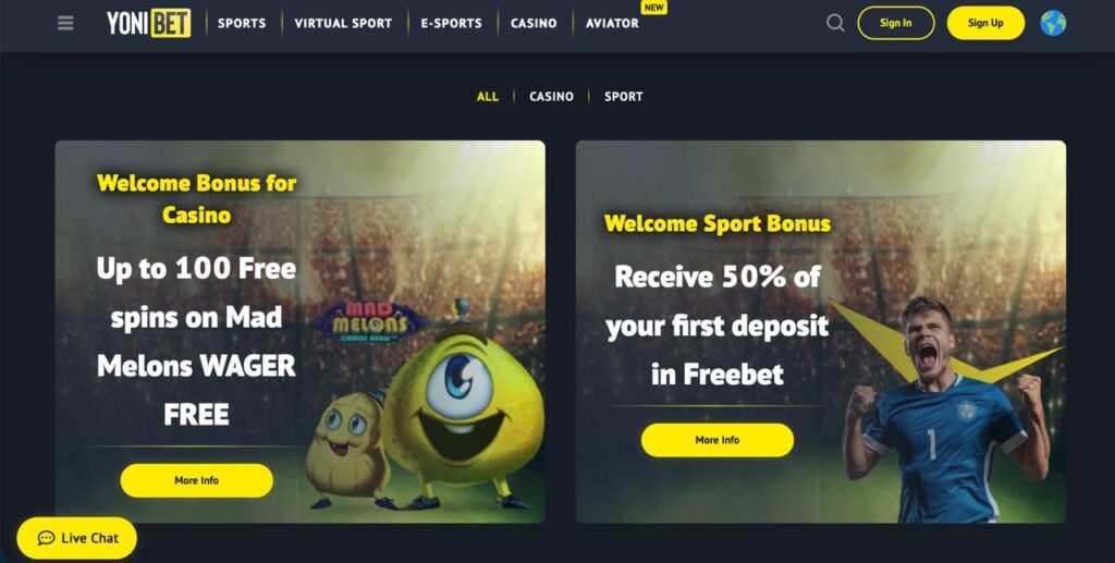 yonibet promotions
