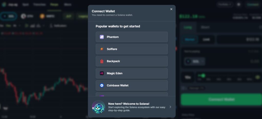 Configuración wallet en Jupiter