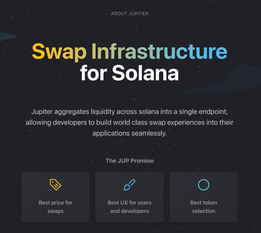 Infraestructura swap para Solana