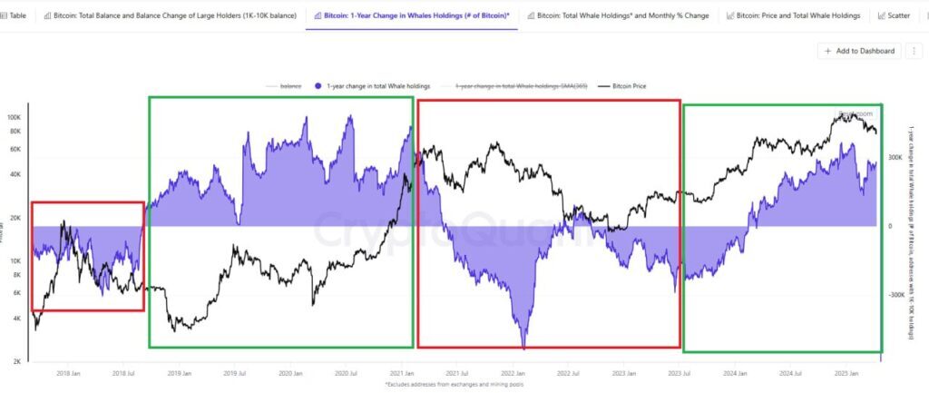ballena Bitcoin manteniendo