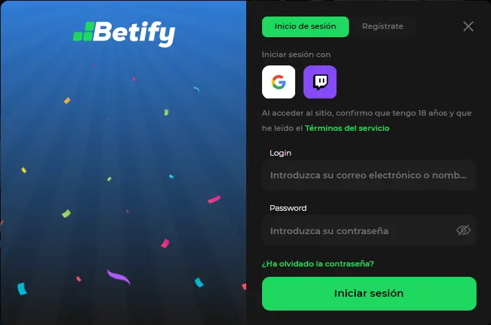registro betify