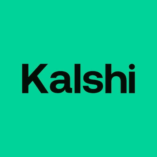 El logo Kalshi en negro sobre fondo verde