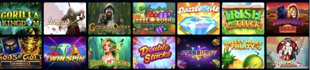 captura de pantalla de minijuegos de casino online