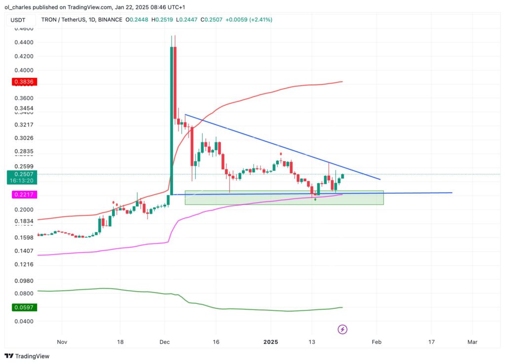 Tron Usdt chart tradingview daily