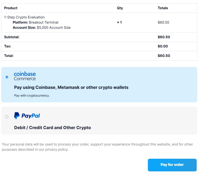 Métodos de retirada breakout