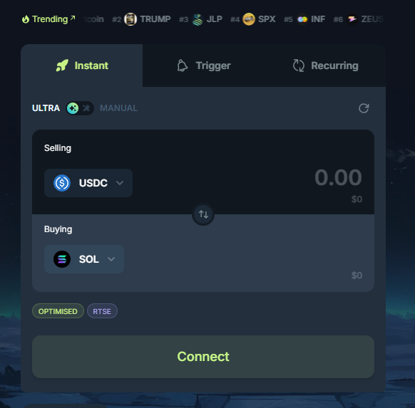 Realizar o seu primeiro swap no Jupiter