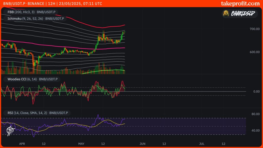 bnb binance token grafico