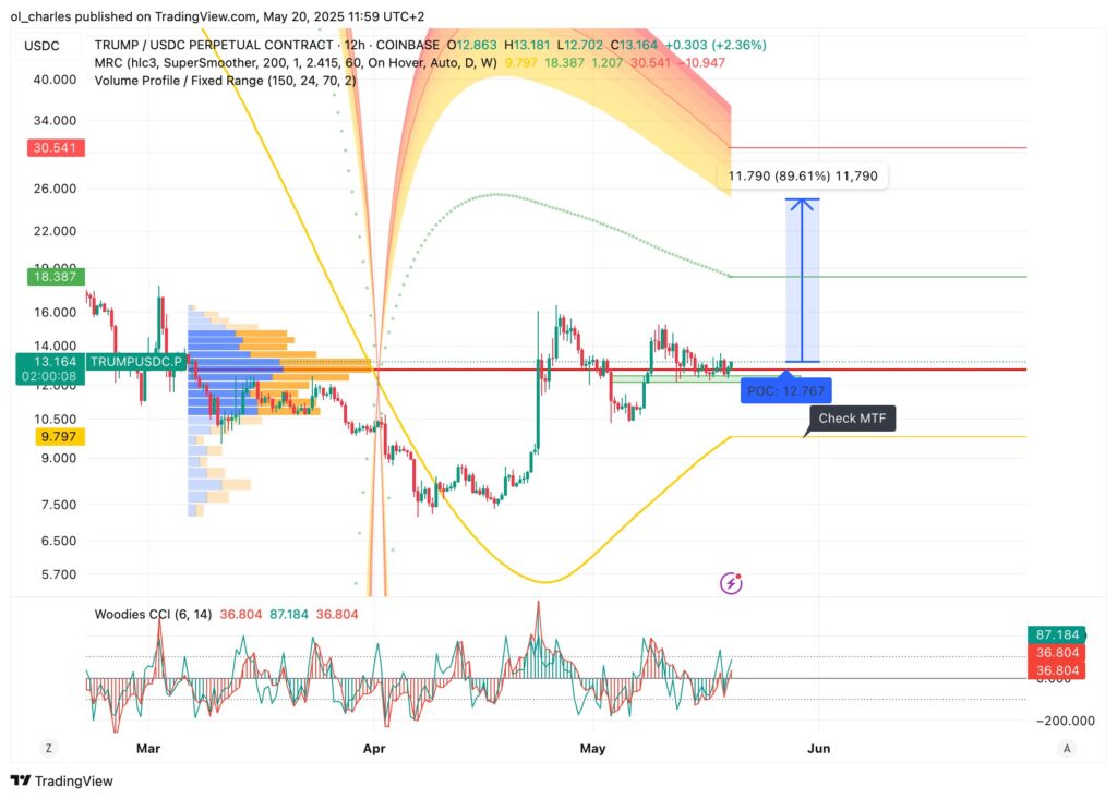 curso do TRUMP em 12H