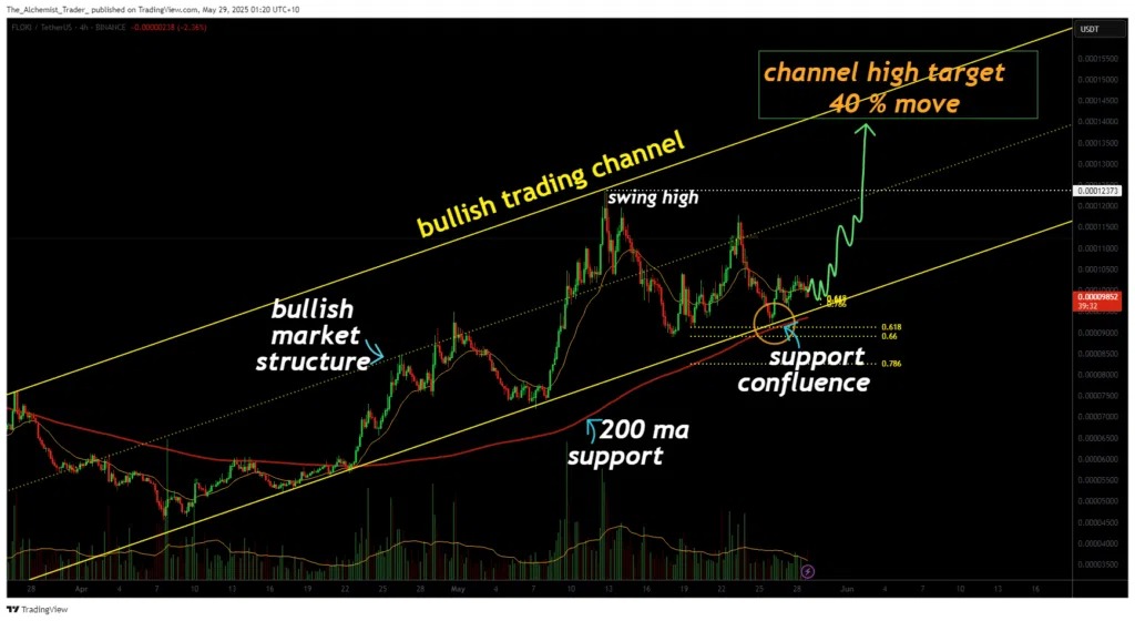 Um gráfico de FLOKI