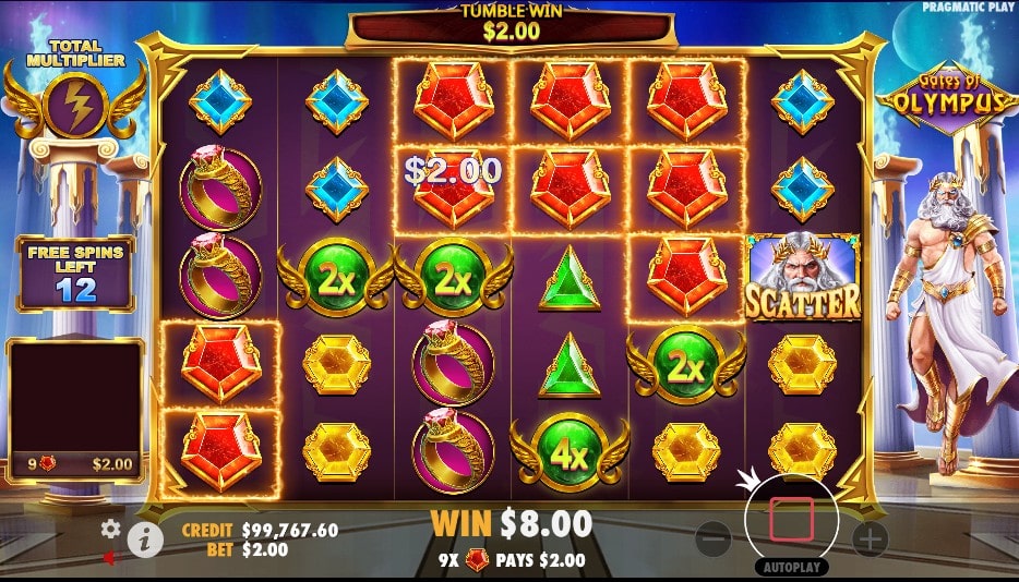 bonus gates of olympus