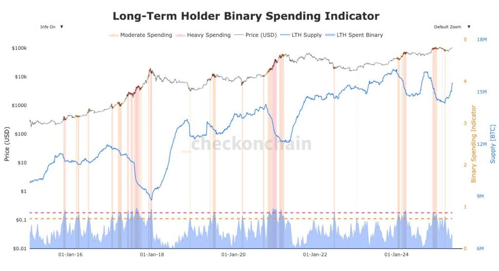 spending des LTH Bitcoin btc