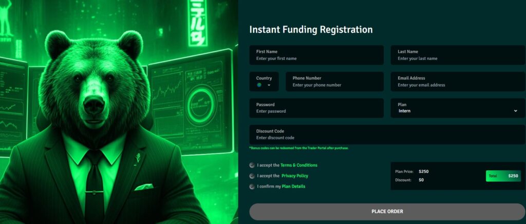 inscrição ifunds propfirm