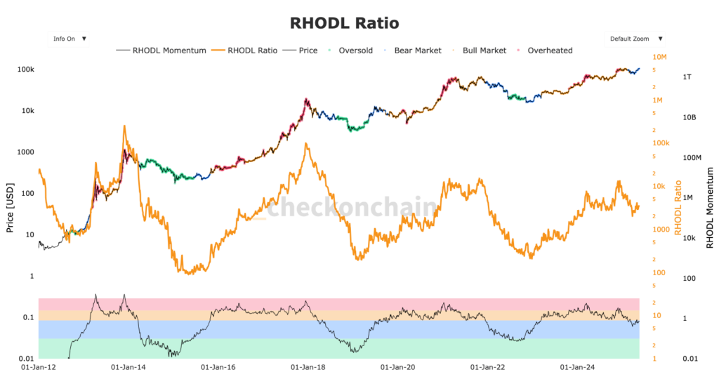 gráfico RHODL Bitcoin