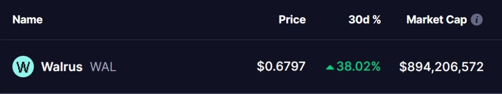 O preço do Walrus