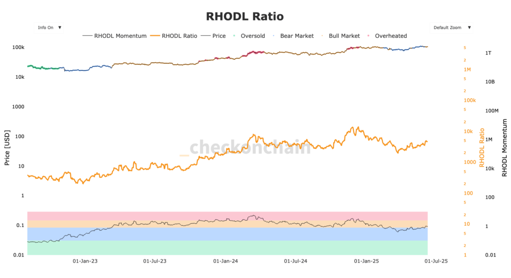 gráfico do RHODL Bitcoin