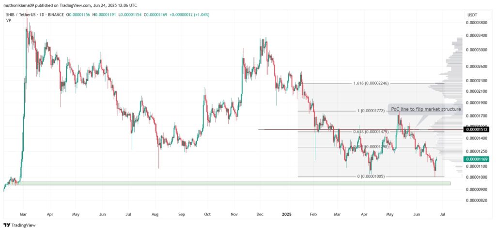 Um gráfico de Shiba Inu