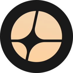 O logótipo do Aster arredondado com um contorno preto