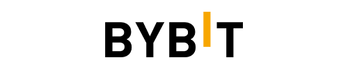 O logotipo da Bybit sobre um fundo branco