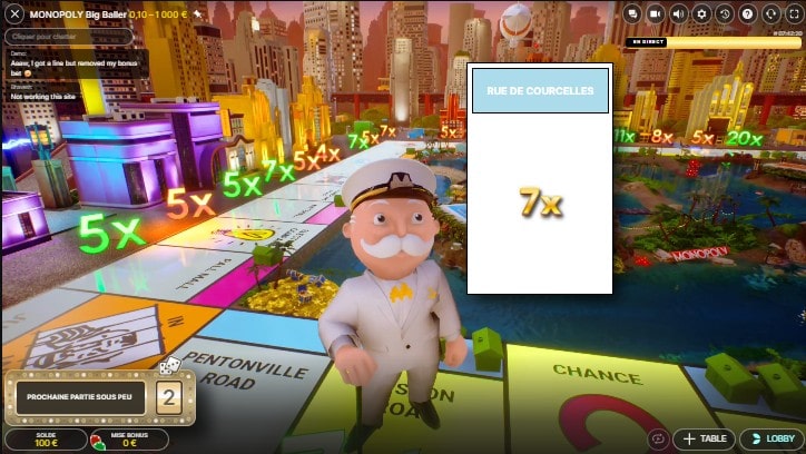 avanço no tabuleiro e recolha dos multiplicadores