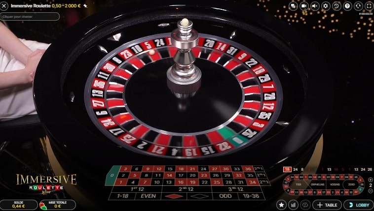 lançamento da roda immersive roulette