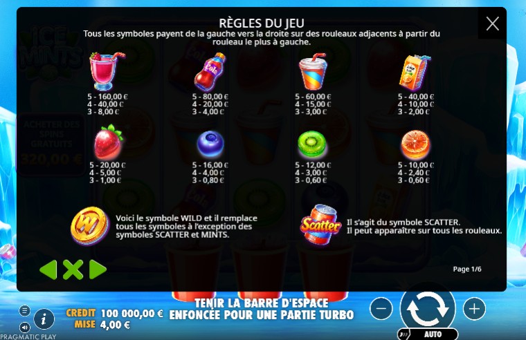 símbolos de Ice Mints