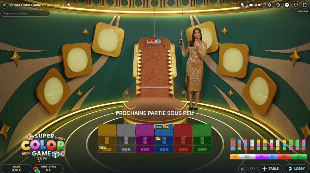 Atribuição dos multiplicadores super color game