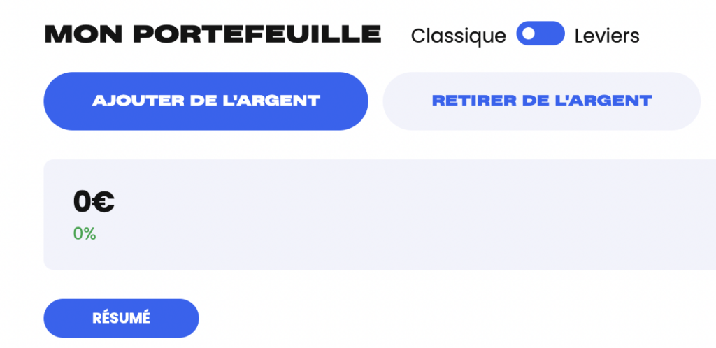 separador depósito e levantamento na goliaths